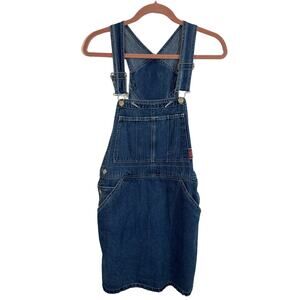 Vintage Carters Watch the Wear Overall Bib Carpenter Western Denim Dress…